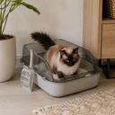 Semi-Closed Litter Box