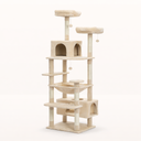 Arbre à Chat XXL Multi-Niveaux avec Niches et Hamac en Sisal