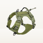 Tactical Dog Harness, No-Pull Dog Harness, Adjustable Breathable MOLLE Vest Harness for Medium and Large Military Reflective Dogs
