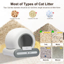 Connected self-cleaning litter box