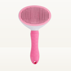 Brosse auto-nettoyante rose pour chien et chat